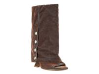 Tinseled Foldover Boot Burnt Orange view
