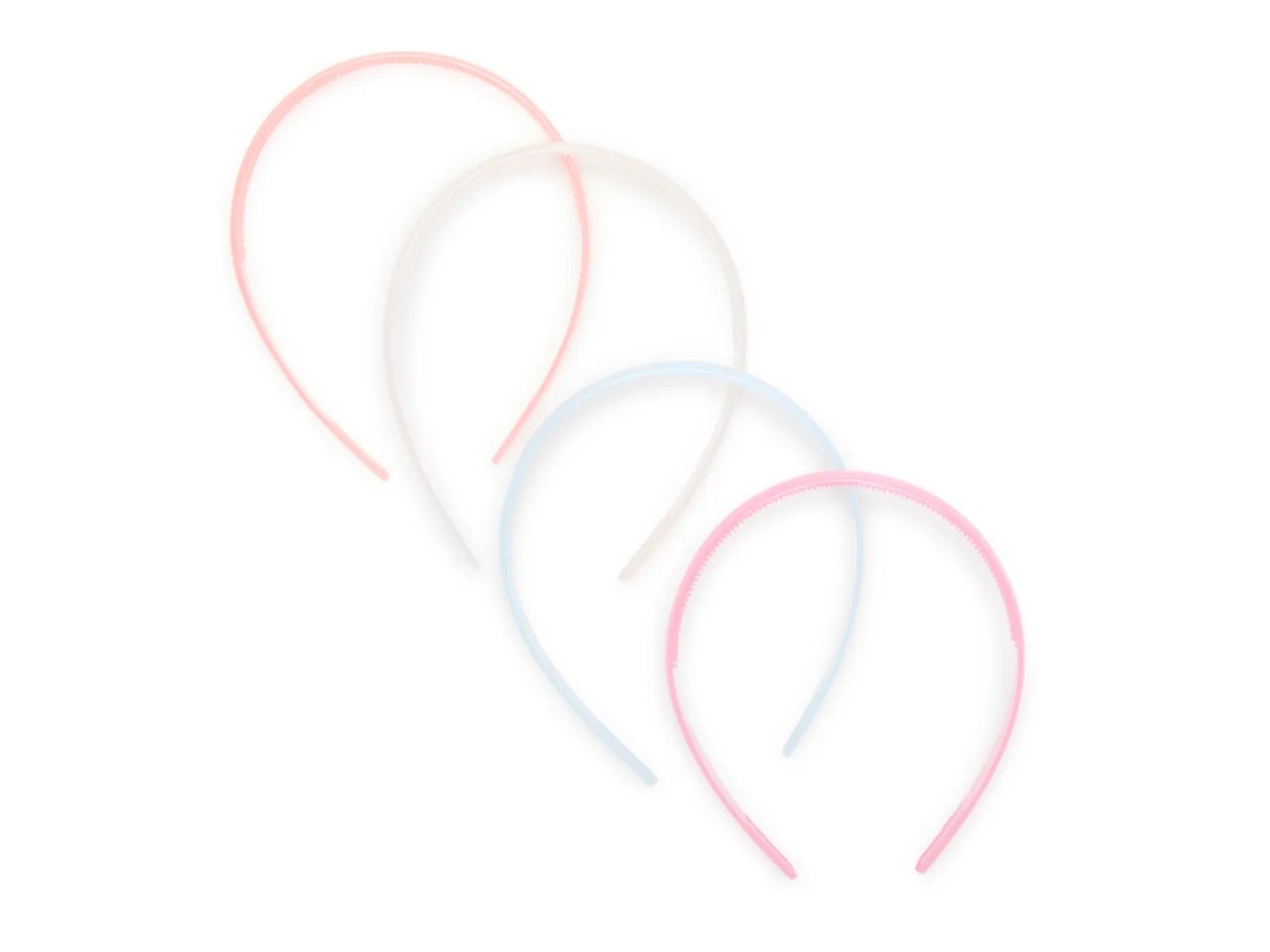 Pastel Lucite Headband Set - 4 Pack