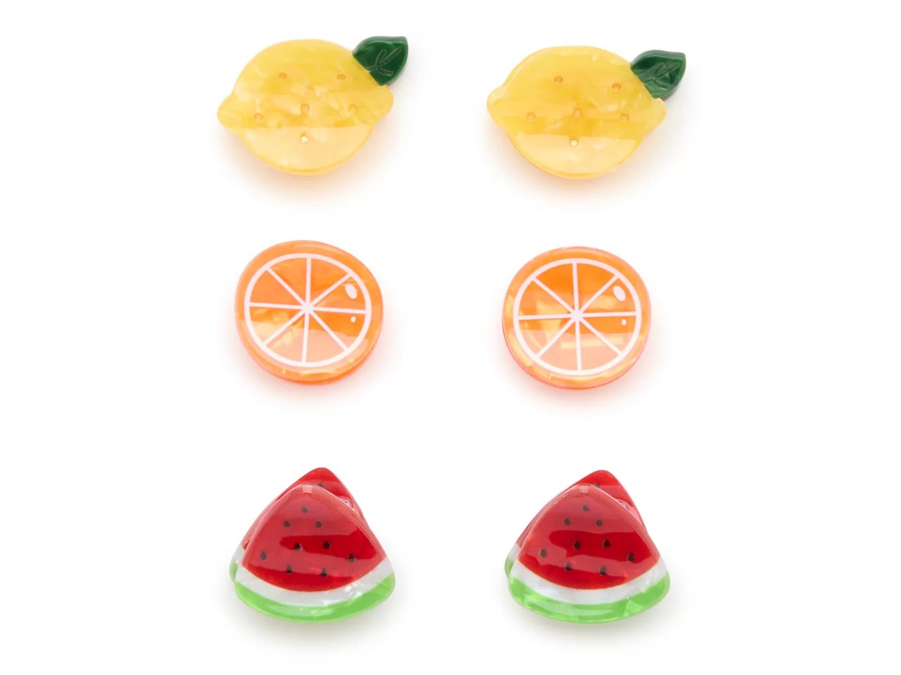 Fruit Mini Hair Clips - 6 Pack
