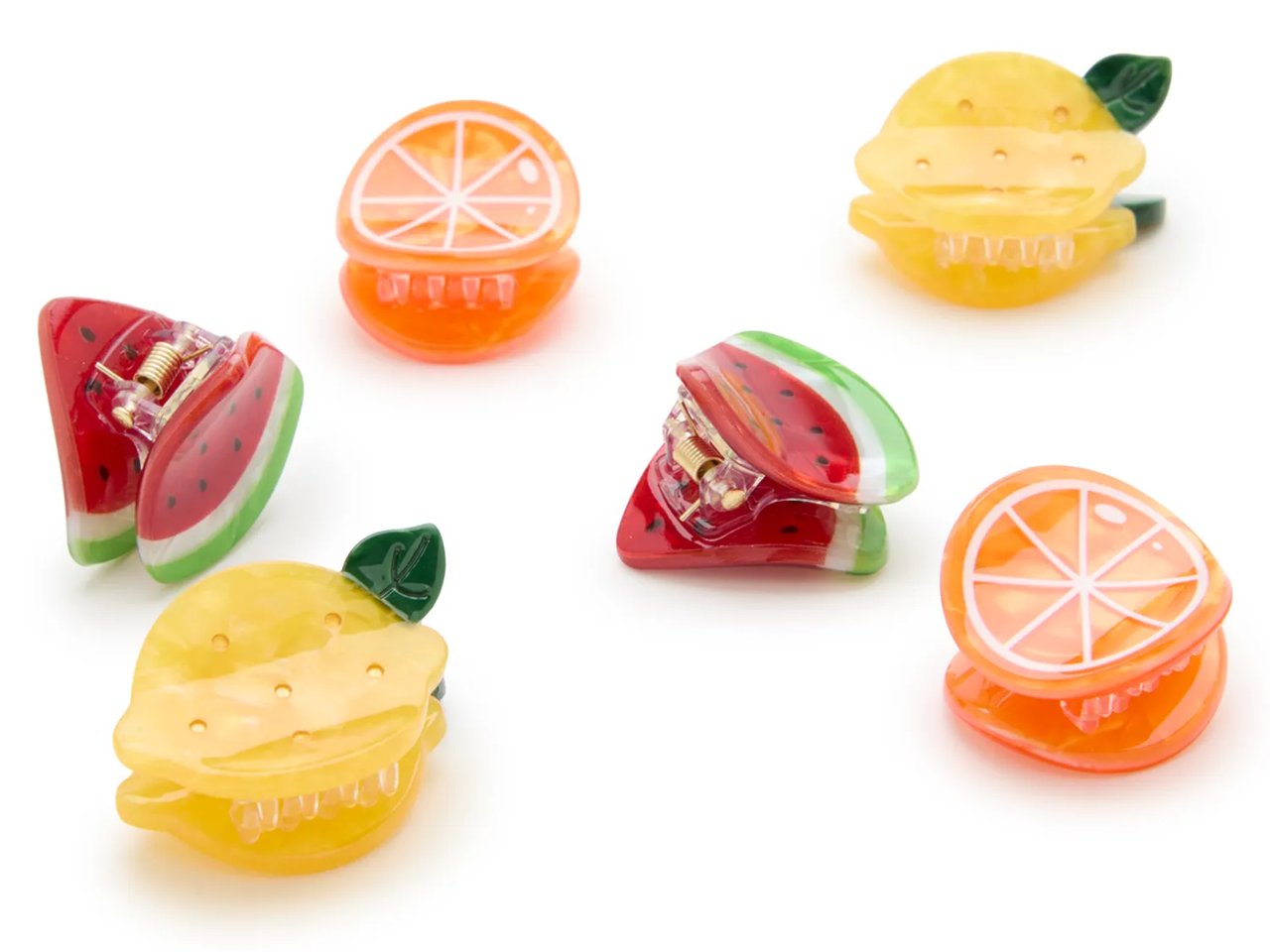 Fruit Mini Hair Clips - 6 Pack