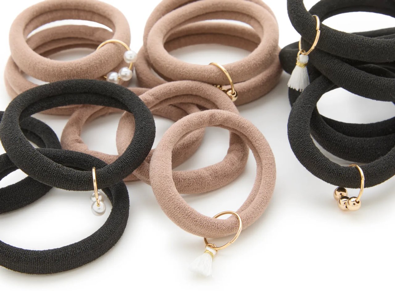 Charm Hair Tie Set - 18 Pack