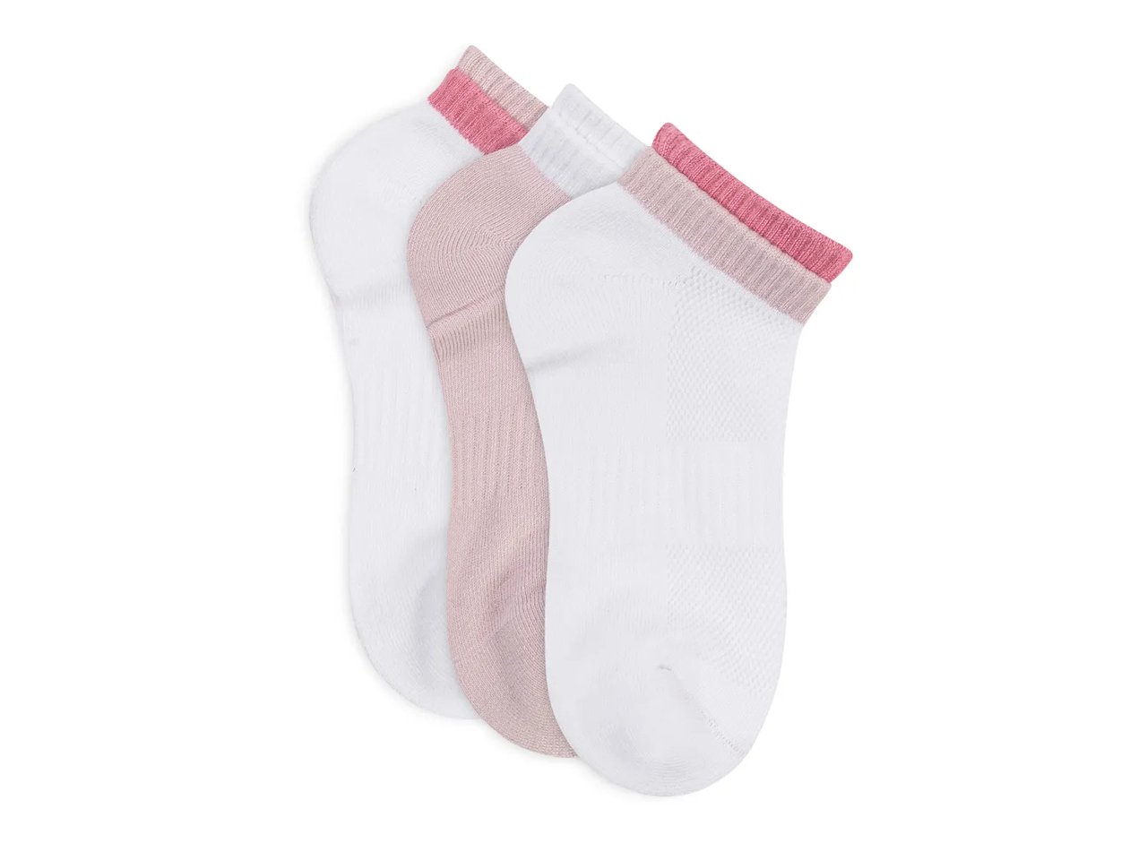 Twin Cuff Powder Women's No Show Socks - 3 Pack