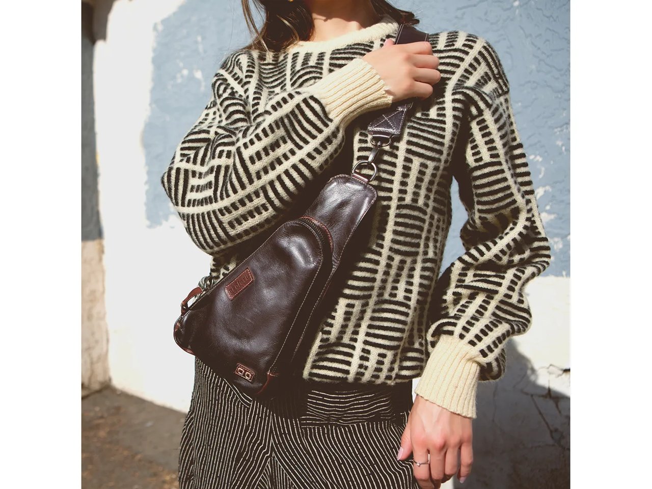 Adept Leather Sling Bag