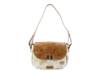 Elect Leather Shoulder Bag Tan/Off White view