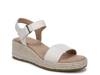 Goldie Espadrille Wedge Sandal White view