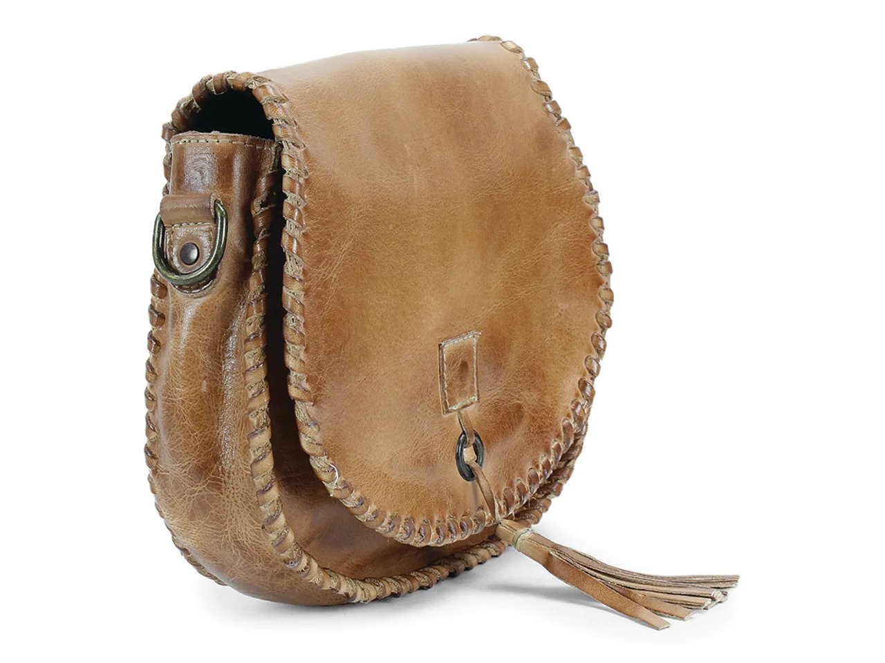 Half Moon Leather Crossbody Bag