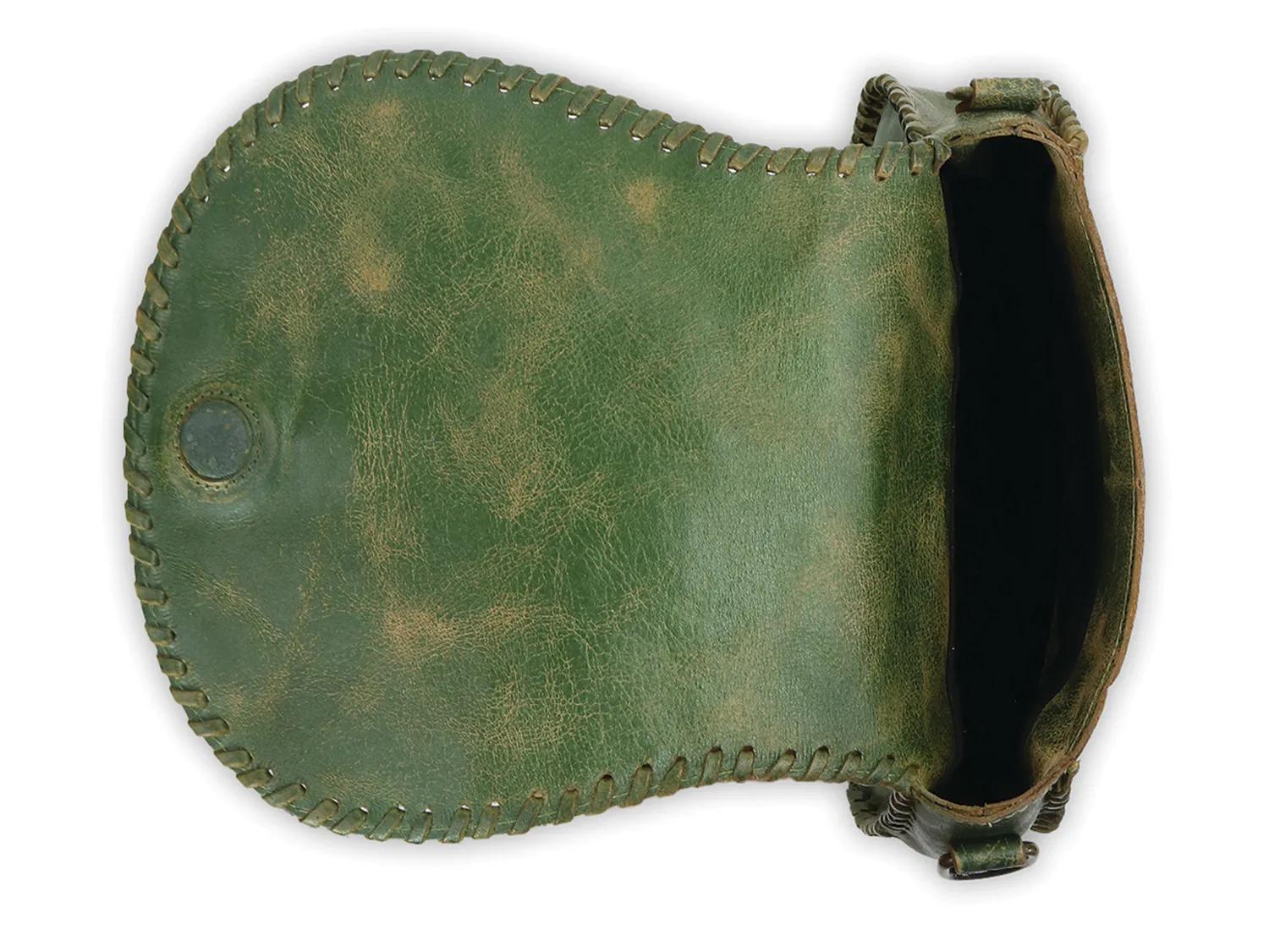 Half Moon Leather Crossbody Bag