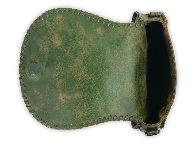 Half Moon Leather Crossbody Bag