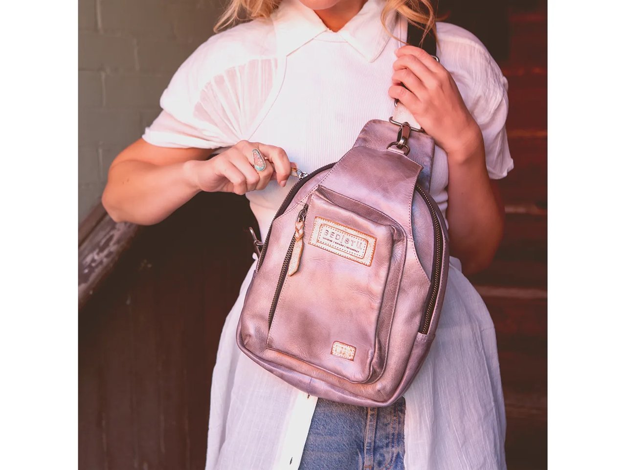 Beau Leather Sling Bag