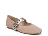 Hattie Mary Jane Flat Rugby Tan Suede view