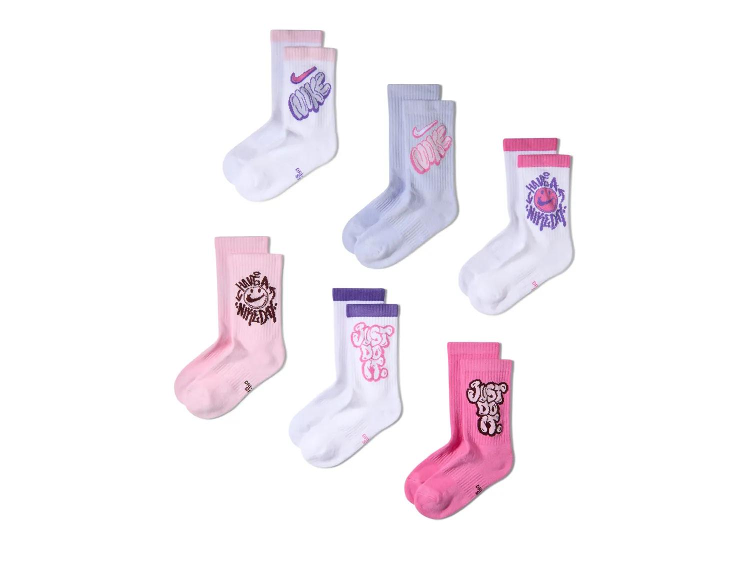Everyday Cushioned Kids' Crew Socks - 6 Pack