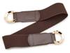 CC Buckle Women's Stretch Belt Dark Brown view