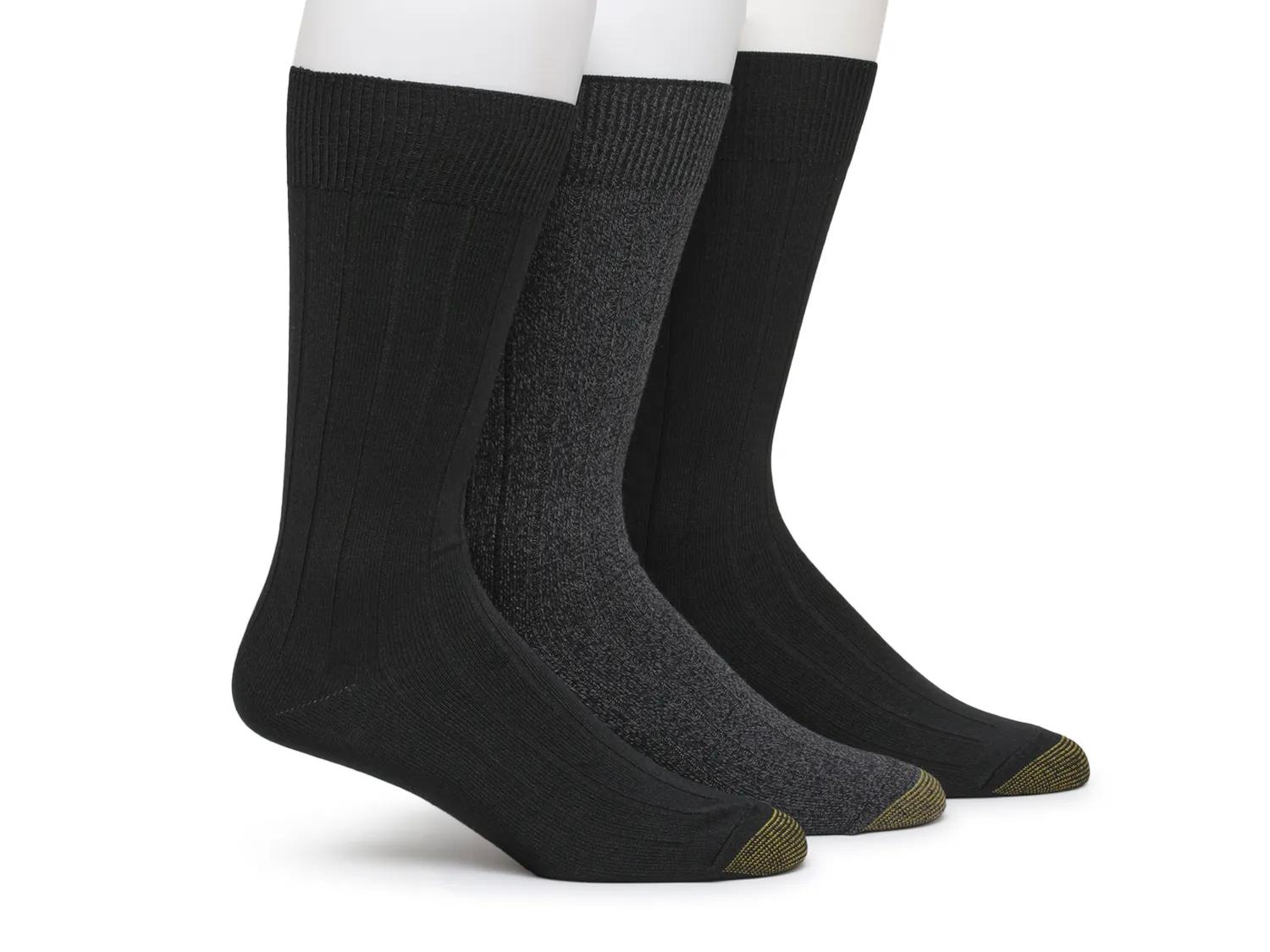 Solid Men's Crew Socks - 3 Pack