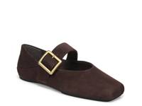 Oakes Mary Jane Flat Dark Brown view
