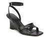 Parma Wedge Sandal - Women's Black Leather view