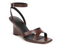 Parma Wedge Sandal - Women's Dark Brown Leather view