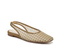 Daphne Flat - Women's Beige/White Gingham view