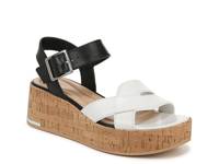 Tilly Wedge Sandal Black/White view