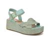 Tilly Wedge Sandal Blue Raffia view