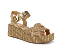 Tilly Wedge Sandal Gold Raffia view