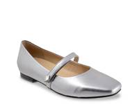 Hazel Mary Jane Flat Grey view