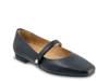 Hazel Mary Jane Flat Navy view