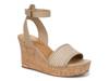 Celeste Wedge Sandal Natural Beige Raffia view