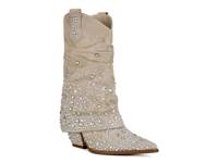 Christos Foldover Western Bootie Beige view