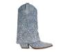 Christos Foldover Western Bootie Denim Blue view