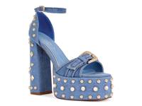 Evgenia Platform Sandal Blue Denim view