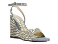 Matteus Wedge Sandal Blue Denim view