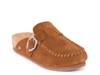 Buckle Clog Brown Suede view