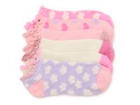 Floral Kids' No Show Socks - 6 Pack Multicolor view