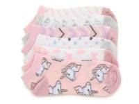 Unicorn Kids' No Show Socks - 6 Pack Multicolor view