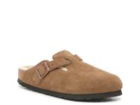 Boston Shearling Clog - Women's Light Brown Suede view
