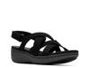 BreezeRae Ana Sandal Black Canvas view