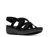 BreezeRae Ana Sandal Black Canvas view