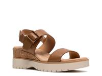 Diaz Rose Wedge Sandal Tan Nubuck view