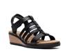 Kacha Step Wedge Sandal Black view
