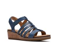 Kacha Step Wedge Sandal Denim Blue view