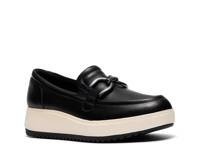 Zylah Top Wedge Loafer Black Leather view