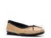 Jazmynn Bow Ballet Flat Black/Beige Raffia view