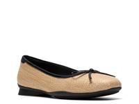 Jazmynn Bow Ballet Flat Black/Beige Raffia view