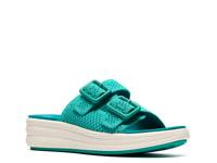 Cloudstepper Drift Faye Wedge Sandal Dark Green view