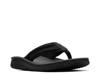 Wesley Surf Flip Flop Black Leather view