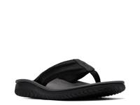 Wesley Surf Flip Flop Black Leather view