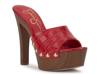 Cynlia Platform Sandal Red Croc Print view