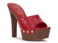 Cynlia Platform Sandal Red Croc Print view