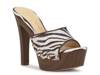 Cynlia Platform Sandal Ivory/Brown Zebra Print view
