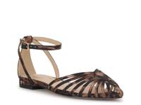 Eulean Flat Brown/Black Leopard Print view